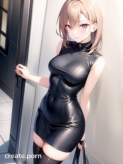 Nylon Stockings Fantasy with One Seductive Character in Hentai Hentai AI Image