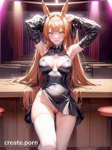 Green-Eyed Beauty with Long Locks Lets Loose at a Wild Hentai Party