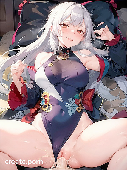 Horny Hentai Chick Shows Off Her Rounded Ass Before a Juicy Cumshot