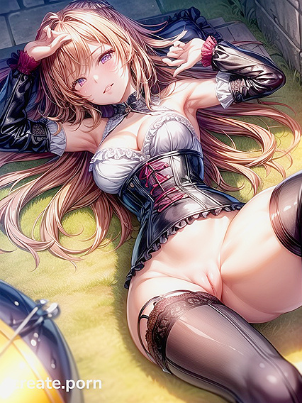 Skinny Soldier Gets Drenched in Raining Military Hentai AI Image
