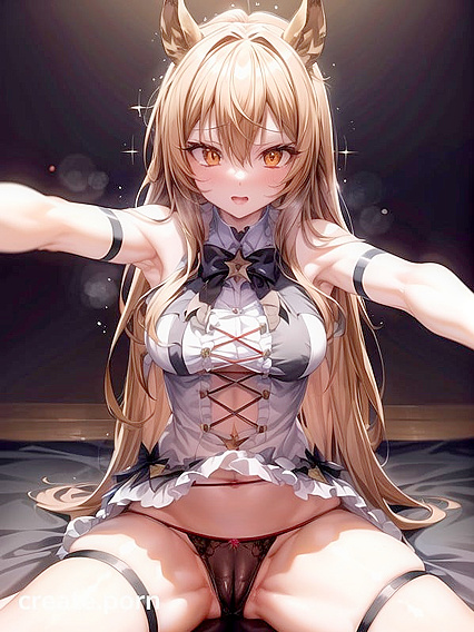 Glowing-Eyed Vixen Seduces in Steamy Game CG Hentai AI Image