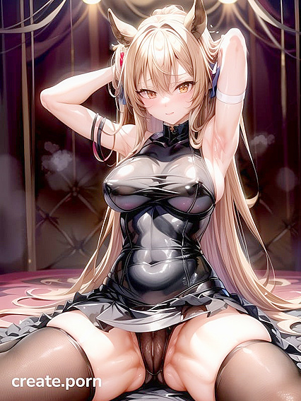 Cute Animal Ears and Perfect Splits in Seductive Game CG Hentai AI Image