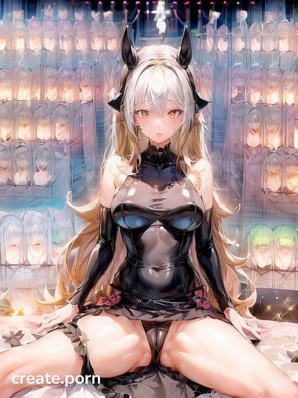 Green-Eyed Seductress Reveals Her CamelToe in Steamy Hentai AI Image