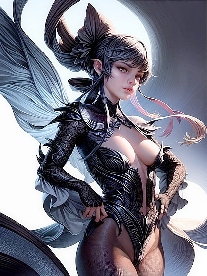 Explore Ultra-Detailed Official Art with Sharp-Focus Hentai Pleasure