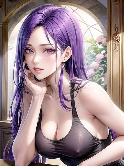 Perfect Lighting Enhances K's Pleasure in Easy Negative Hentai AI Image