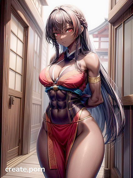 Long-Length Standing Sex Image with Detailed hentai Characters in AI Porn