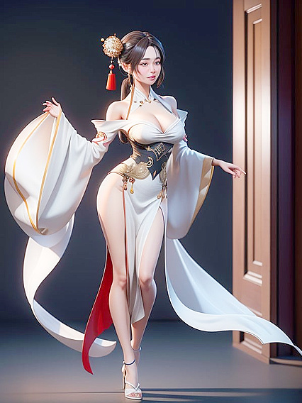 Wide-Hipped Beauty in Hanfu Gets Pleasured with Bare Feet in Hentai Fantasy