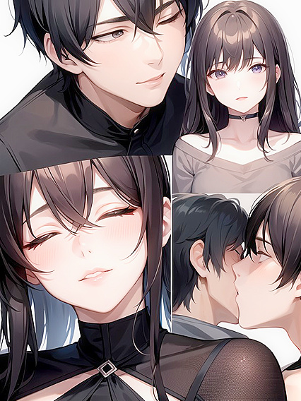 Intimate Moments - Boy 18+ and Girl 18+ Lost in Pleasure with Eyes Closed Hentai AI Porn