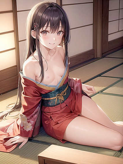 Ultra-Detailed Skinny Girl 18+ Enjoying Intense Hentai AI Image While Seated