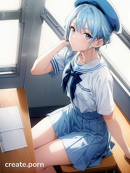 Skinny Girl 18+ in High-Res Hentai AI Image