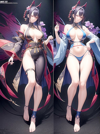 Lightly Armored Goddess with Wide Hips in Ultra-Detailed Hentai Ecstasy