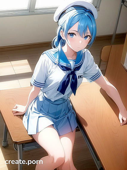 Teen 18+ in School Uniform Exploring Pleasure in Explicit Hentai AI Image