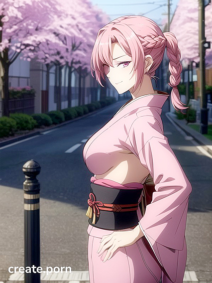 Fit 18-Year-Old with Perky Breasts in Seductive Hentai AI Image