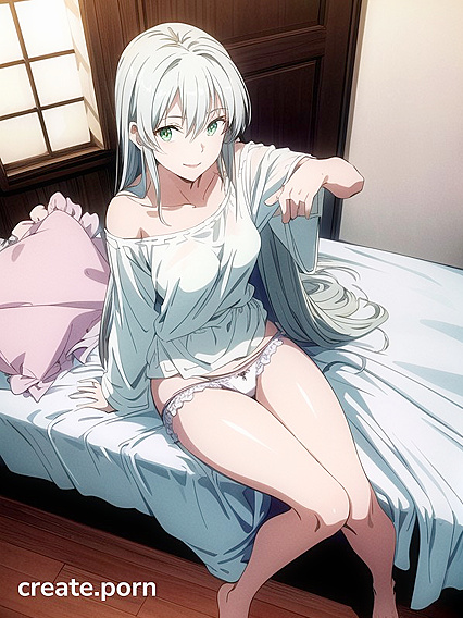 Face Touching Fun in Top Down Underwear Image - Steamy Hentai AI Image