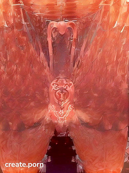 Uterus Tattooed Beauty Shines in Vibrant Color Manga Hentai Ecstasy