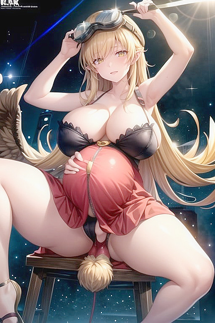 Ultra-Detailed Busty Woman in Futanari Hentai AI Image