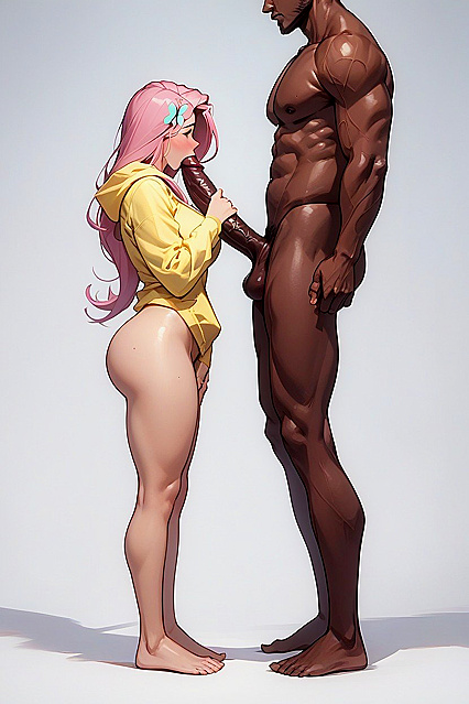 Full-Length Nude Guy Giving Intense Blowjob in Hentai AI Porn