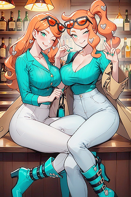 Sonia Pleases Two Men in Mesmerizing Hentai AI Image