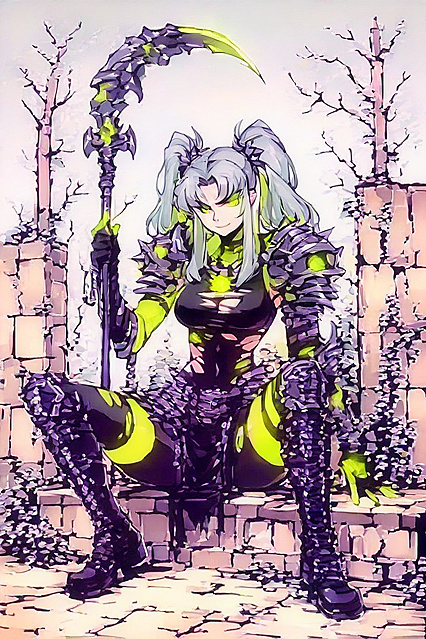 Nighttime Fun with Fringe and Silver Hair in Steamy Hentai AI Image