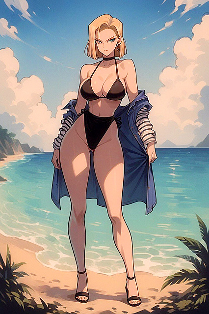 Full-Figured Beauty with Large Round Breasts in hentai AI Porn
