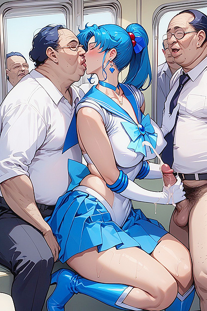 Blue-Haired Milf Goes All In for Intense Hentai Pleasure