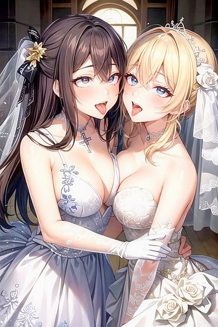 Two People Enjoying Intense Ahegao Action in Redhead Hentai Hentai AI Image