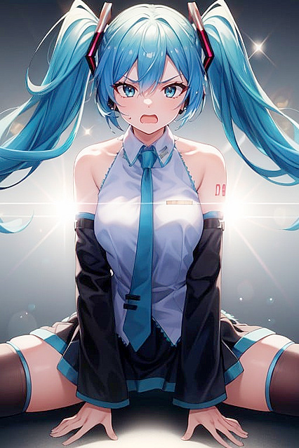 Shocked Ultra-Detailed Splits in Hentai AI Porn