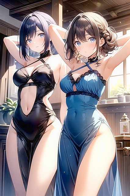 Afro Blue Hour Two People Hentai AIErotic Adventures