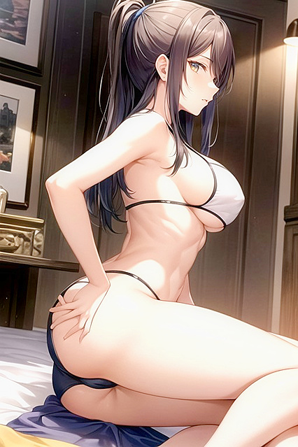 Big Ass, Medium Tits Masturbation in Hentai AI Porn