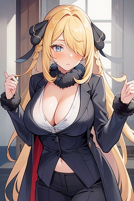 Perfectly Round Breasts in Realistic Concept Art Hentai Hentai AI Image