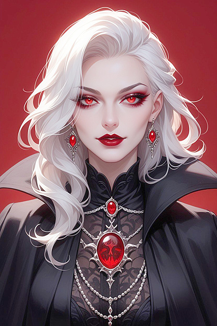 Gothic Beauty Strikes Lustful Poses in Mesmerizing Hentai Hentai AI Image