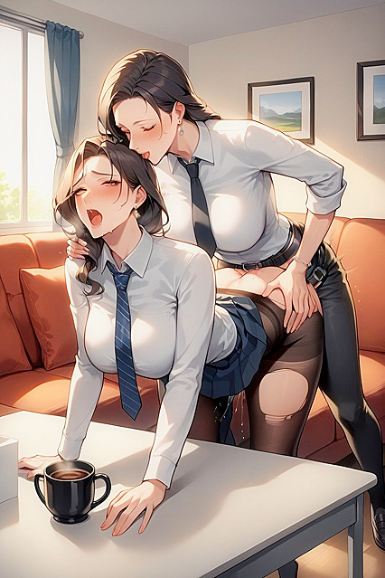 Teacher Gets Wild with Strap-On Fun in Hot Doggy Style Hentai AI Image