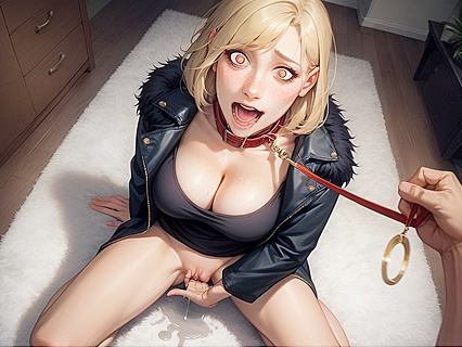 Woman with Medium Bangs Enjoying Intense Masturbation in Crazy Hentai AI Porno