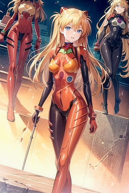 Asuka from Evangelion Takes on Intense Hentai AI Pleasure Sessions