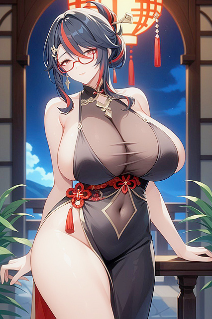 Bouncing Breasts in Naked Creampie Hentai AI Image
