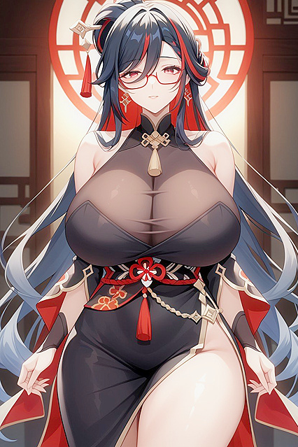 Fish Eye Camera Captures Rough POV Missionary Position Hentai AI Image