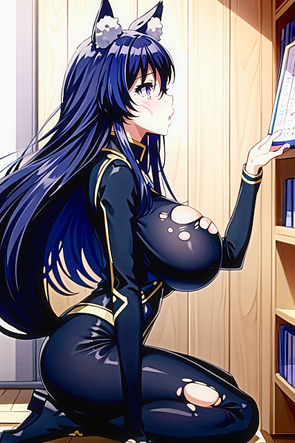 Delta's Enlarged Breasts from the Side View in Seductive Hentai AI Image