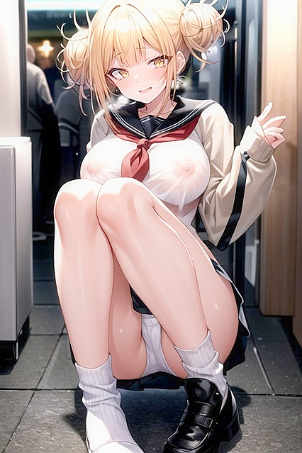 Toga Himiko from My Hero Academia Teases in Seductive Hentai AI Image