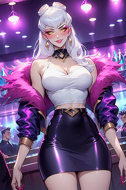 Da Top Wears Da Jacket at a Sultry Hips-to-Head Angle in Steamy Hentai AI Image
