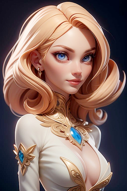 White Hair, Red Eyes - Intense Hentai Finish Hentai AI Image