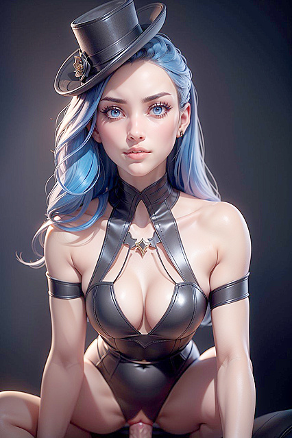 Mature Kaitlyn from League of Legends Stays Fit in Steamy Hentai AI Image