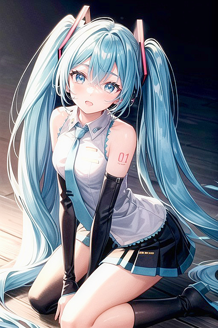 Hairstyle Harem - Hatsune Miku Gets Intimate in Detailed Hentai Hentai AI Image