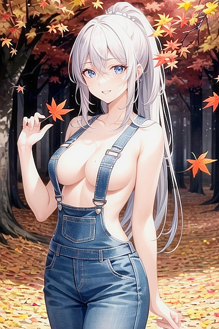 Clazy Eyes in Ultra-Detailed Naked Overalls formind Blowing Hentai AI Image