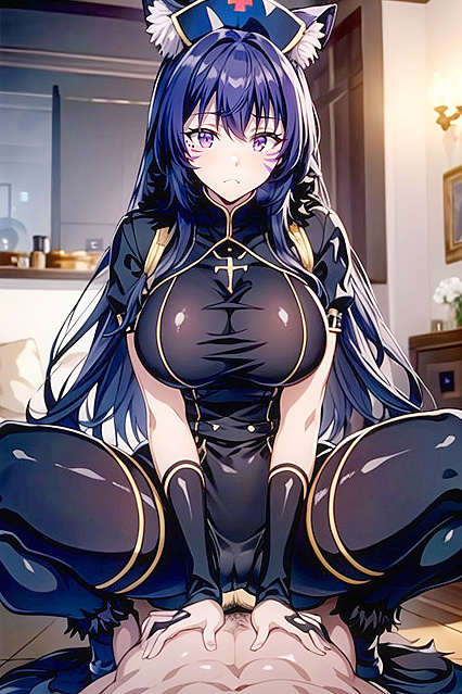 Riding Position with Oiled Skin for Intense Hentai Pleasure