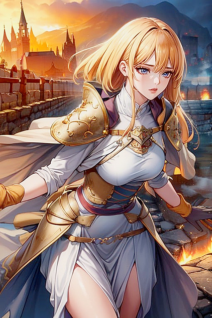 European Village Armor hentai with Speech Bubbles Saying Him!