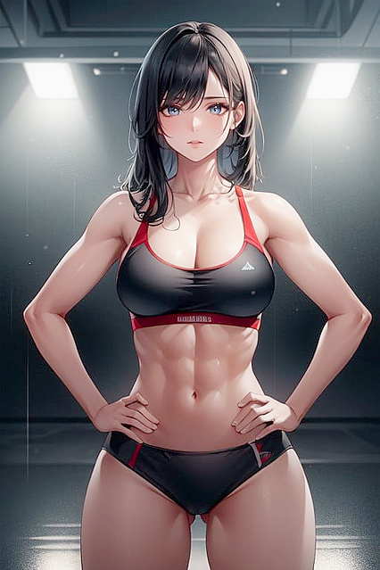 Noir Indian Beauty Awakens at Dawn in Seductive Hentai AI Image
