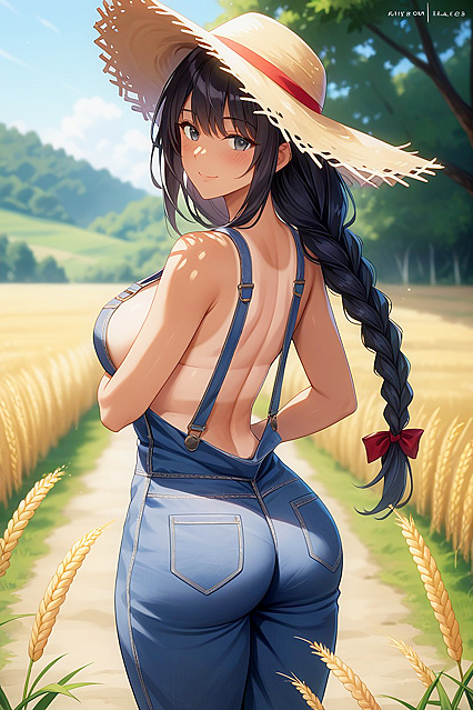 Detailed Grey-Eyed Beauty with Long Black Hair Scores Big in Steamy Hentai AI Image