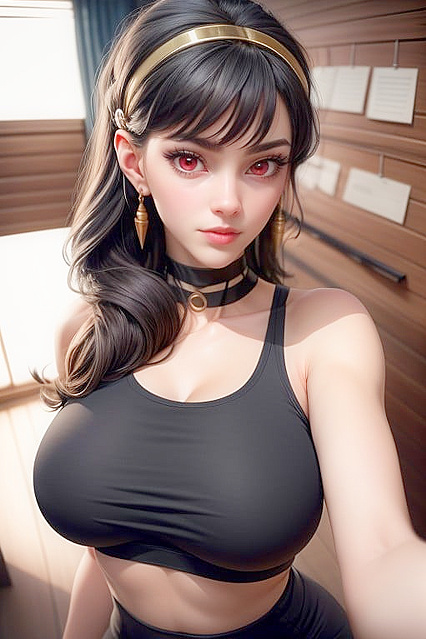 Massive Breasts and Perfect Fits in Open-Clothes Hentai AI Image