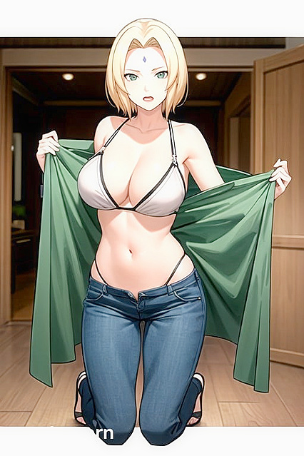 Tsunade from Naruto with a Bobcut Enjoying Intense Hentai Orgasms