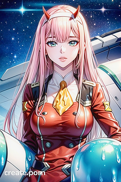 Zero Two from Darling in the FranXX Fucked by Slime on a Sci-Fi Spaceship